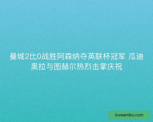 曼城2比0战胜阿森纳夺英联杯冠军 瓜迪奥拉与图赫尔热烈击掌庆祝
